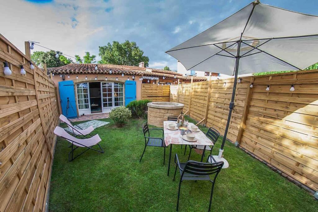 Charmant Studio/T2 Au Calme Avec Jardin Et Parking Fos-sur-Mer Luaran gambar